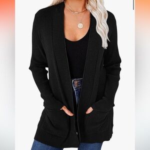 Merokeety Open front cardigan sweater